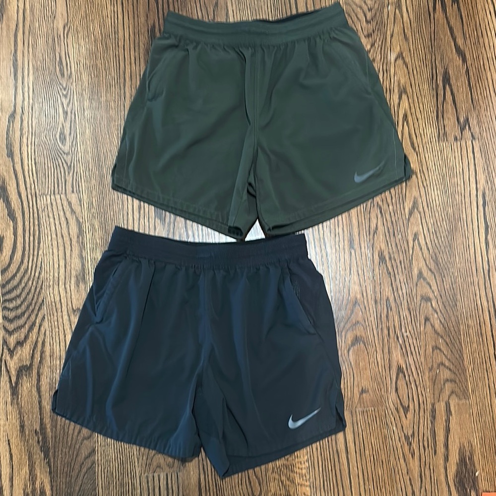 Nike Olive and Black Shorts